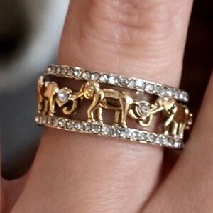 Size 10 Luck And Prosperity Elephant Ring